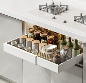 슬라이딩 서랍형 수납선반